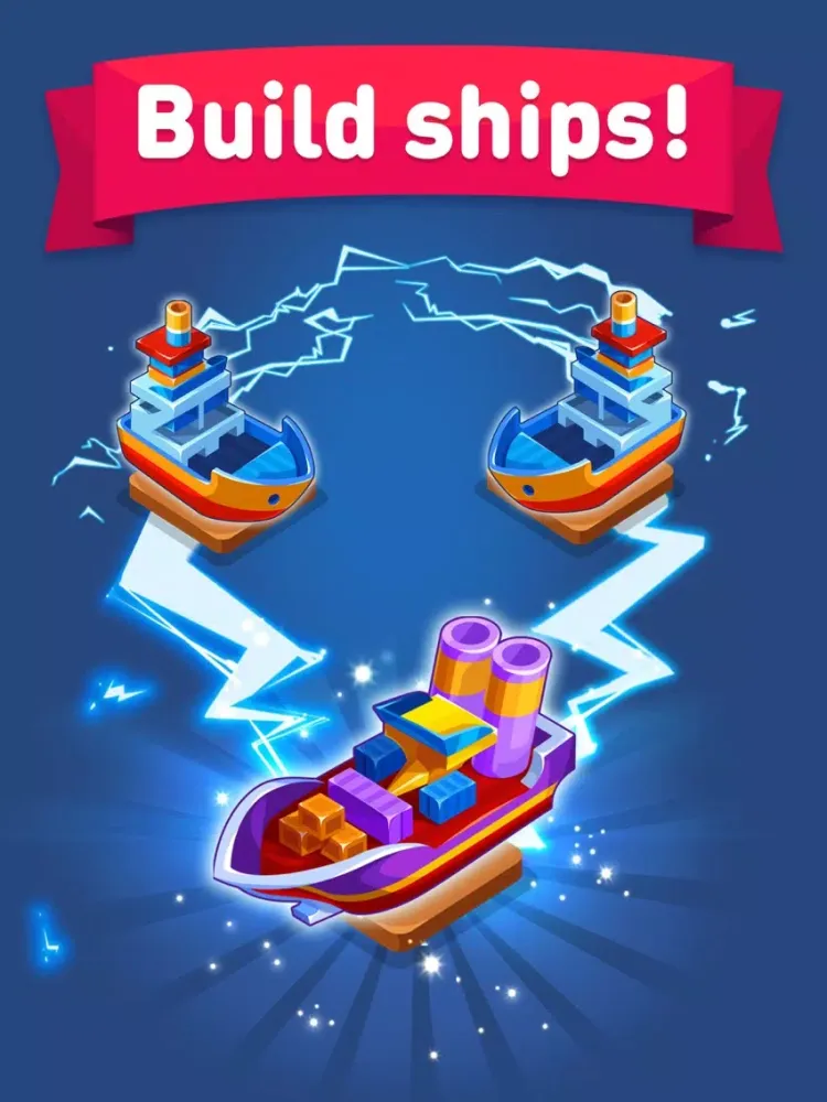 Merge Ship: Idle Tycoon iPad 應用截圖