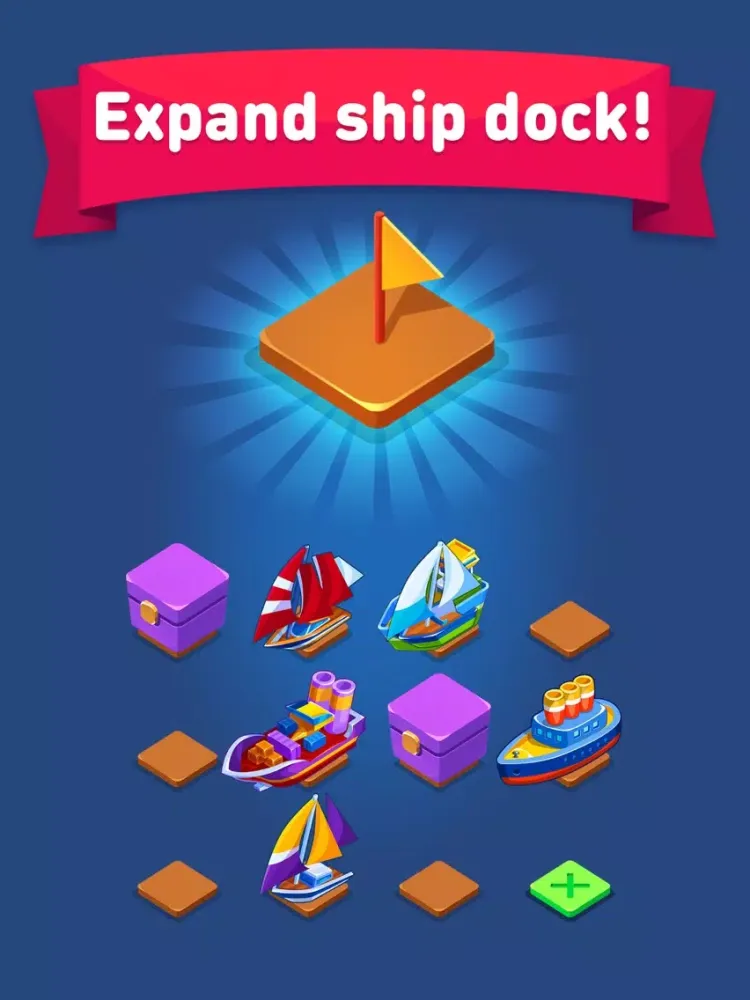 Merge Ship: Idle Tycoon iPad 應用截圖