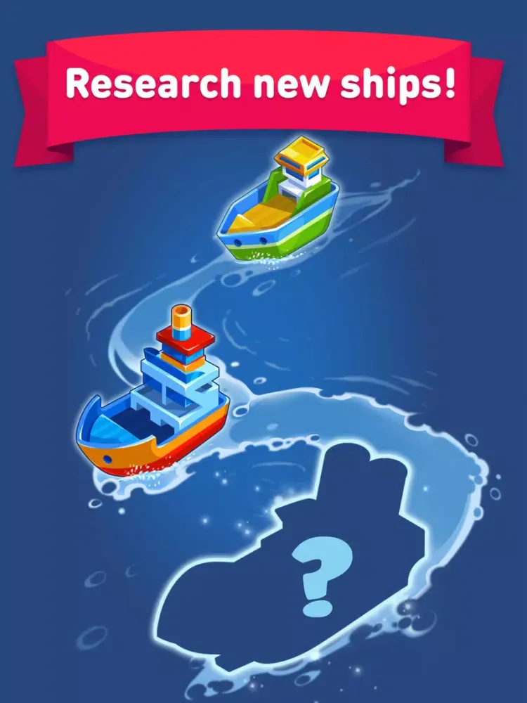 Merge Ship: Idle Tycoon iPad 應用截圖