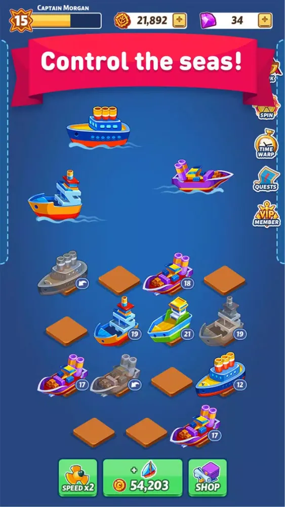 Merge Ship: Idle Tycoon應用截圖