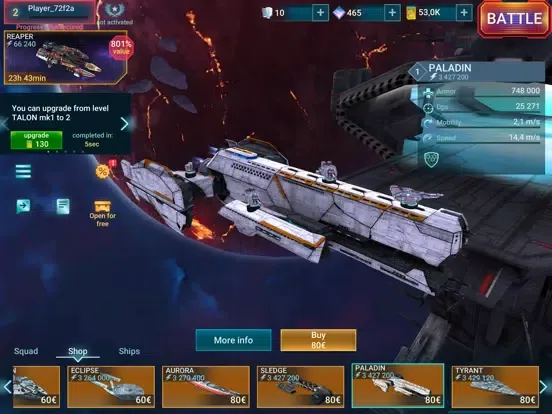 Capturas de tela do Space Armada: Galaxy Wars iPad 