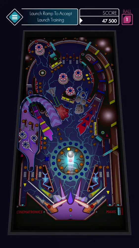 Capturas de tela do Space Pinball