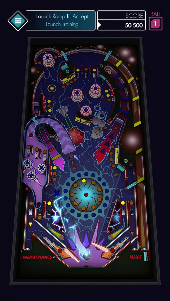 Capturas de tela do Space Pinball