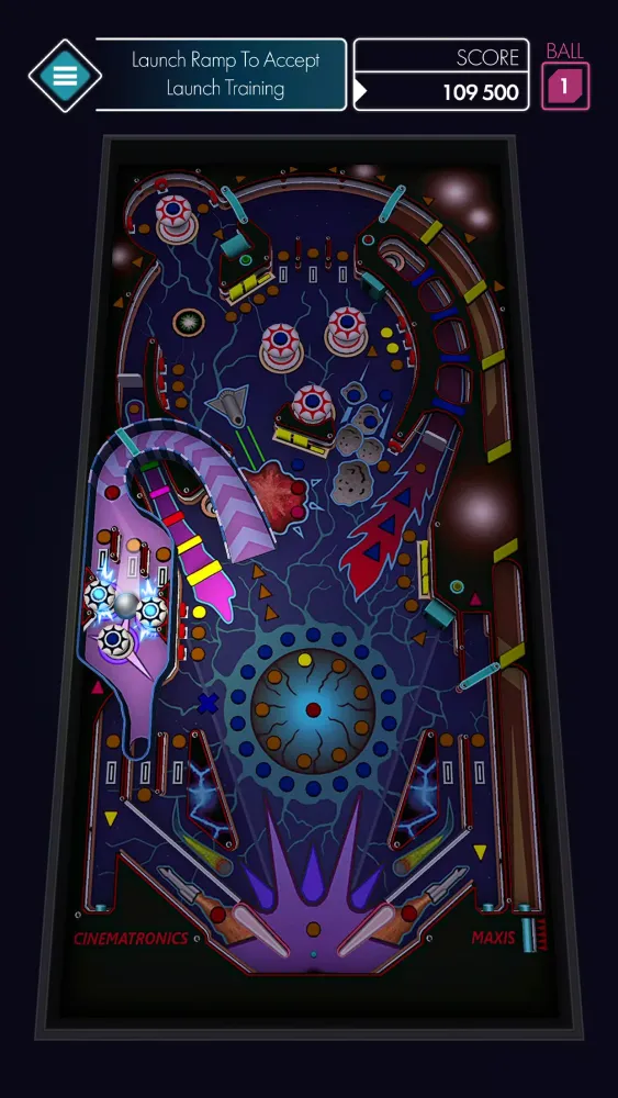 Capturas de tela do Space Pinball