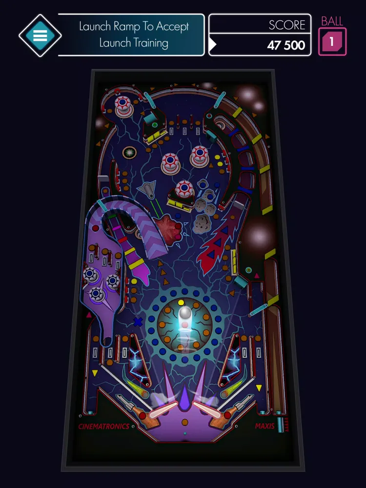 Capturas de tela do Space Pinball