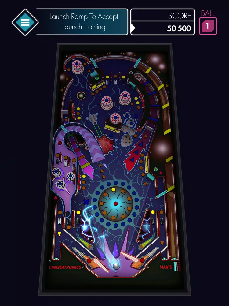 Capturas de tela do Space Pinball