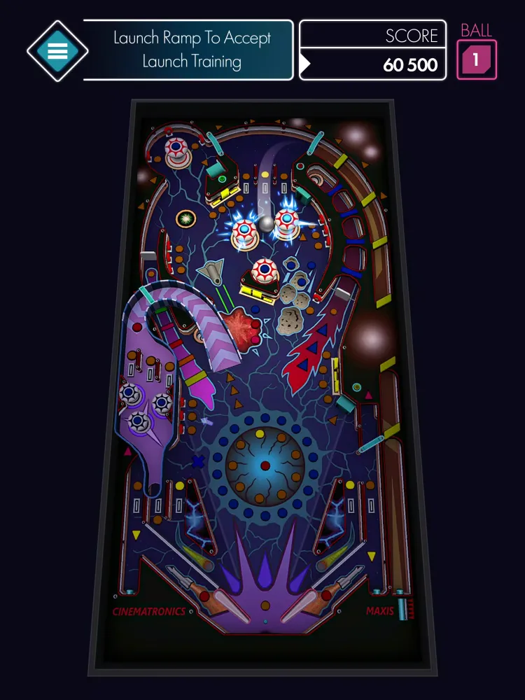 Capturas de tela do Space Pinball