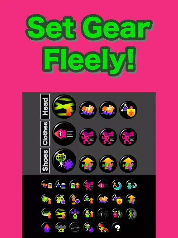 Squid Gear Setter 2 iPad  스크린샷