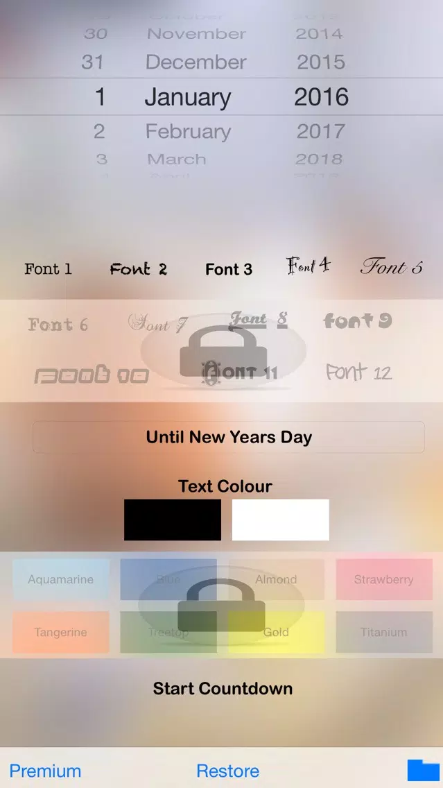 Event Count Down App Screenshots