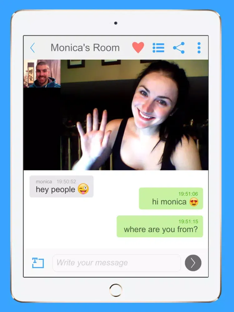B-Messenger Video Chat iPad  Screenshots