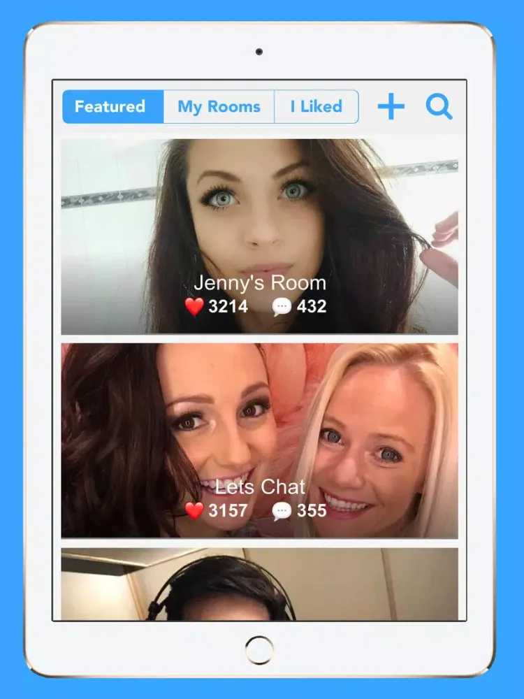 B-Messenger Video Chat iPad  Screenshots