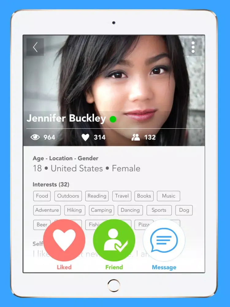 B-Messenger Video Chat iPad  Screenshots