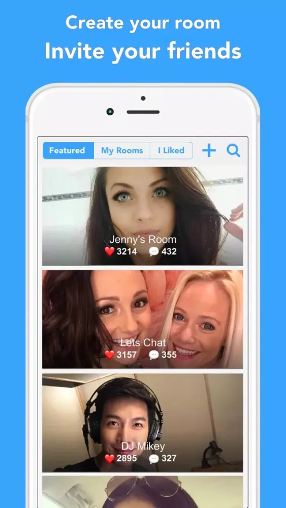 B-Messenger Video Chat Screenshots