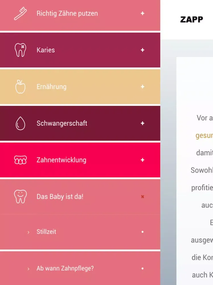 ZAPP - Die Zahnapp - iPad  스크린샷