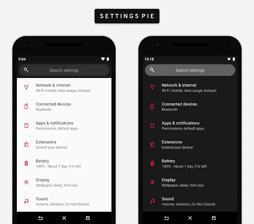 Alined Substratum Theme Screenshots