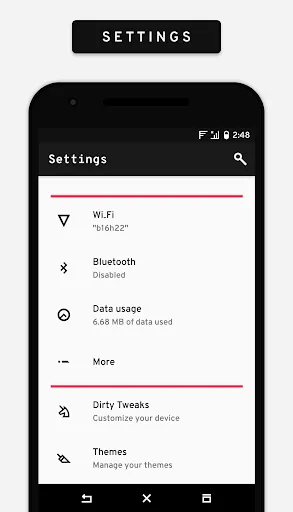 Alined Substratum Theme Screenshots
