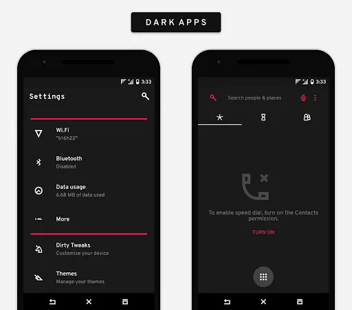 Alined Substratum Theme Screenshots