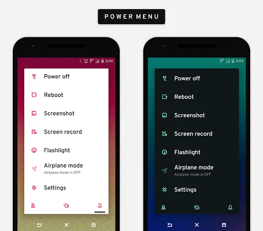 Alined Substratum Theme Screenshots