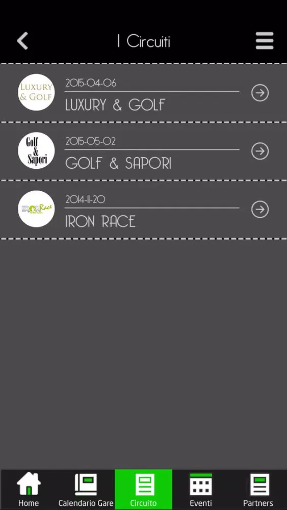 Tangkapan layar OneGolf