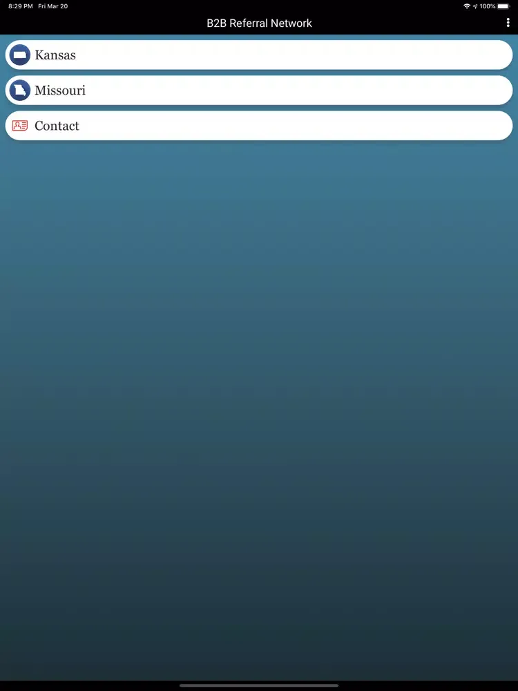Скриншоты B2B Referral Network iPad 
