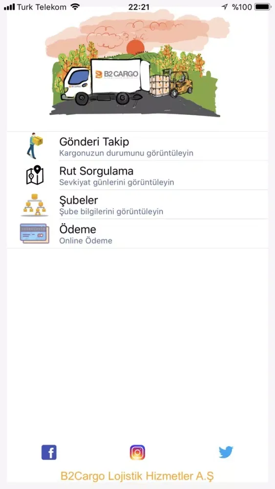 Zrzuty ekranu B2Cargo Kurumsal