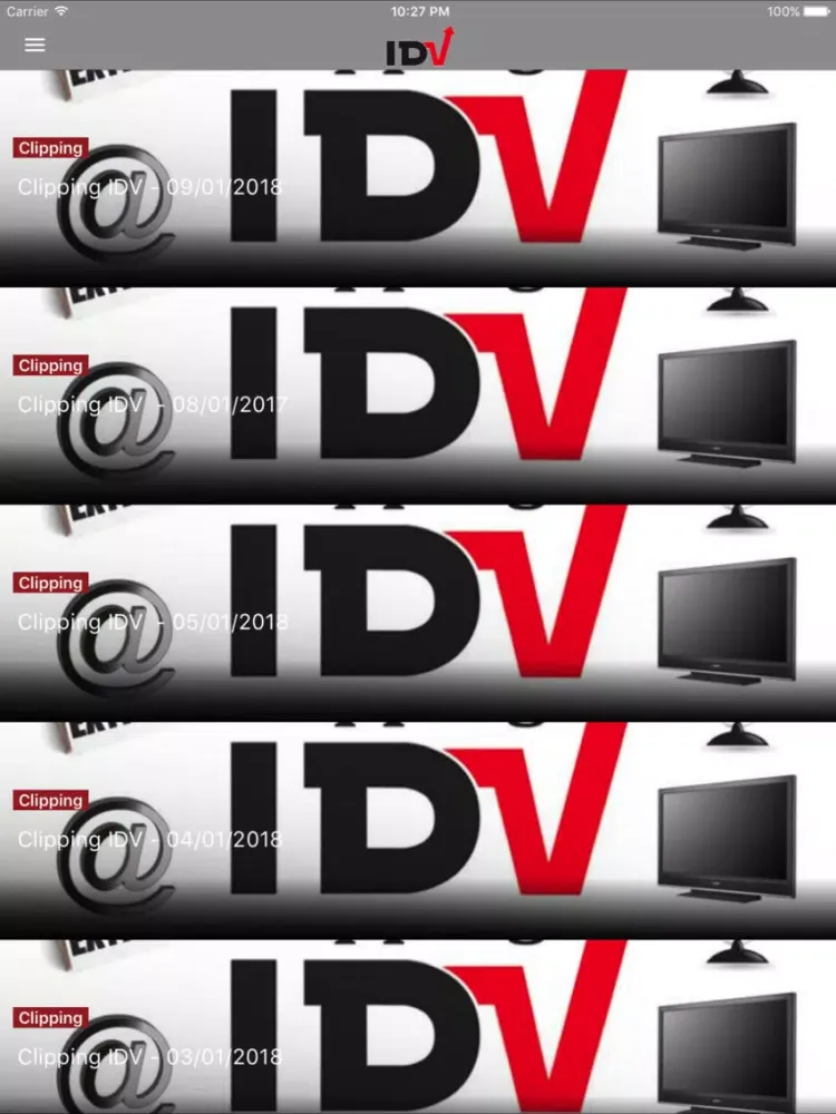 ภาพหน้าจอของ IDV Comunica iPad 