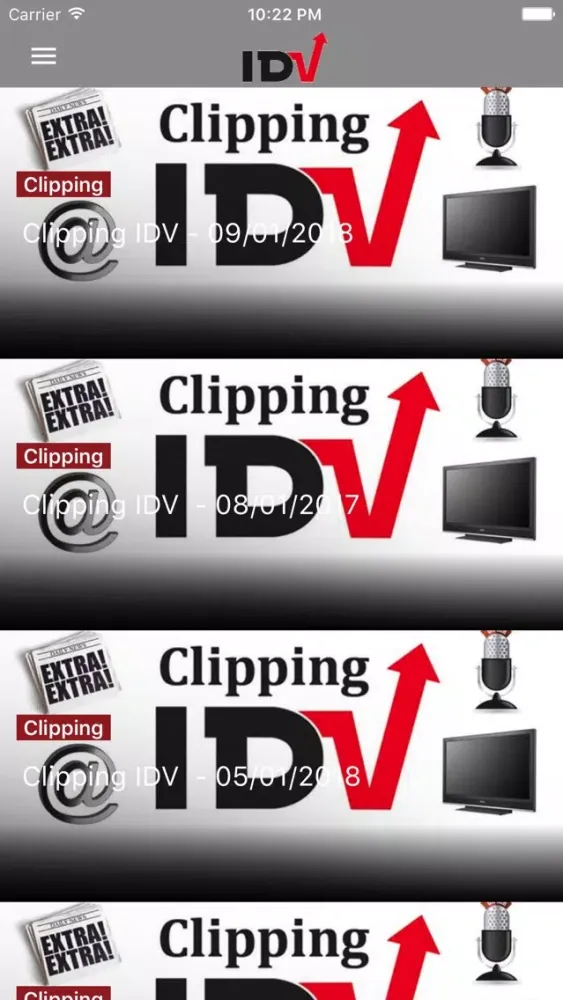 ภาพหน้าจอของ IDV Comunica