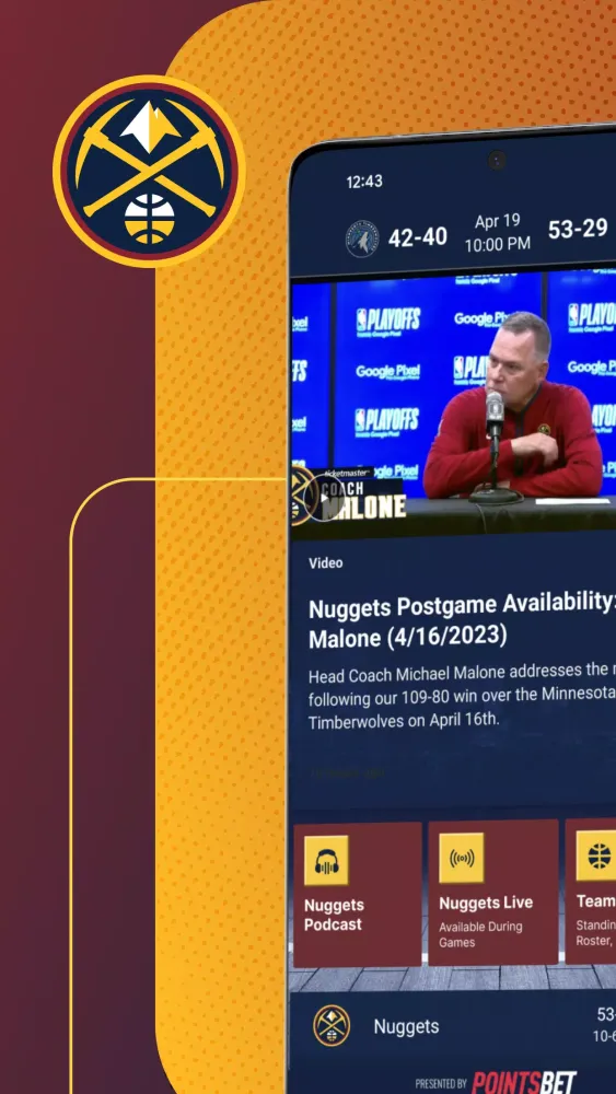Denver Nuggets Official App Ekran Görüntüleri