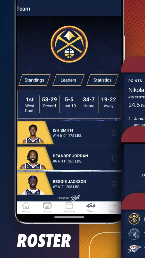 Denver Nuggets Official App Ekran Görüntüleri