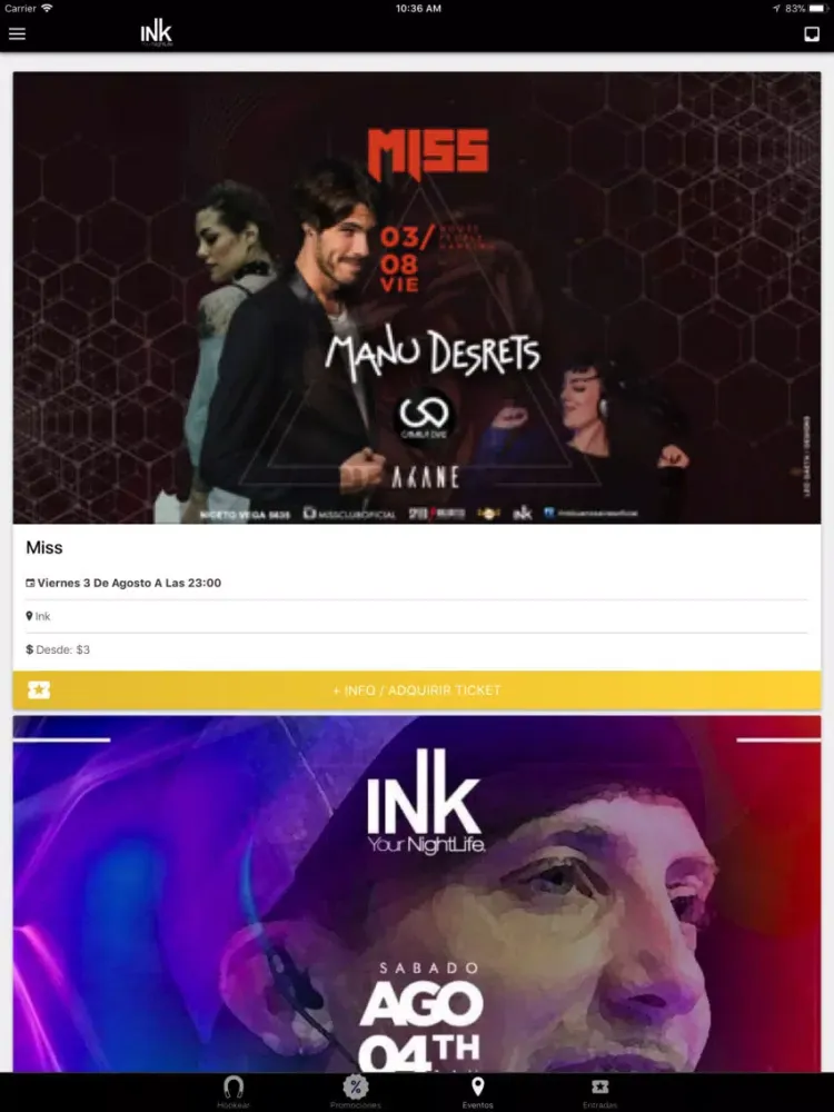 Capturas de tela do Ink Bs. As. iPad 