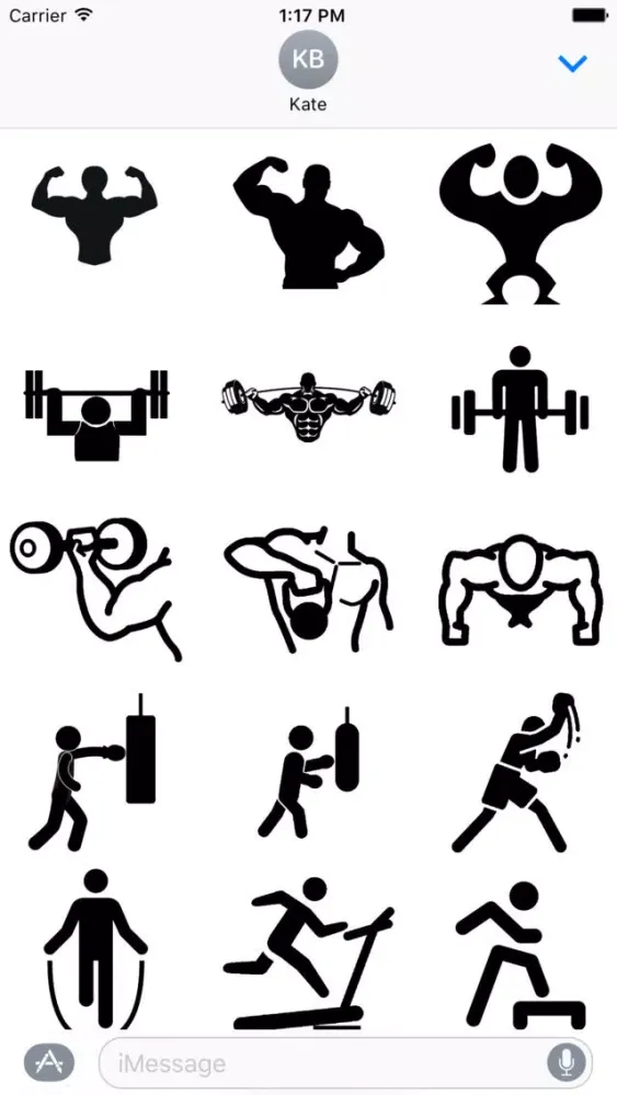 Gym and Fitness Stickers应用截图
