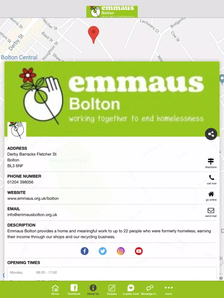 Zrzuty ekranu Emmaus Bolton iPad 