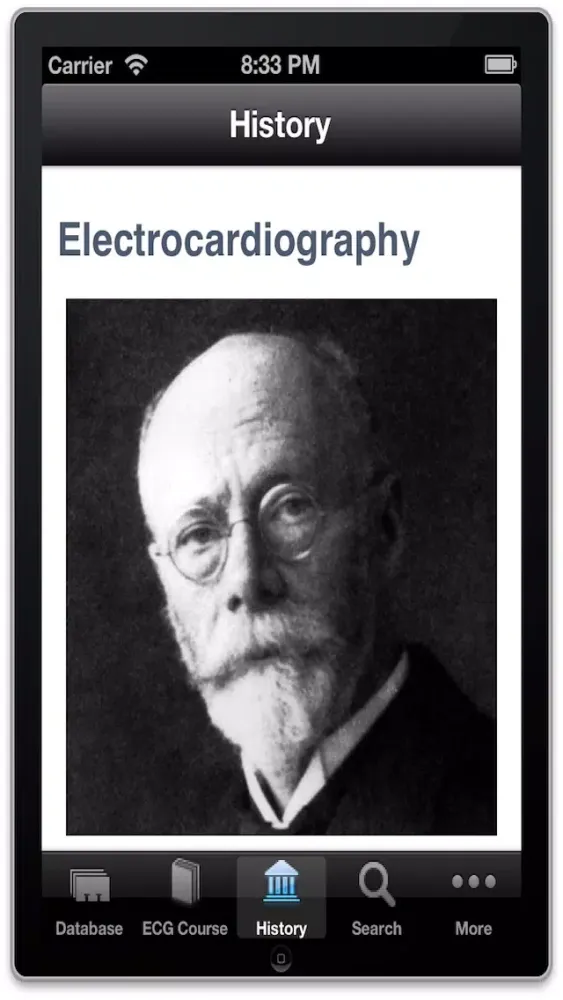 Capturas de pantalla de ECG Database
