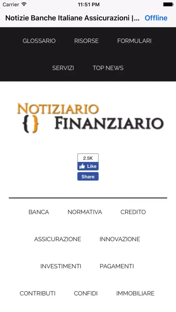Notiziario Finanziario Screenshots