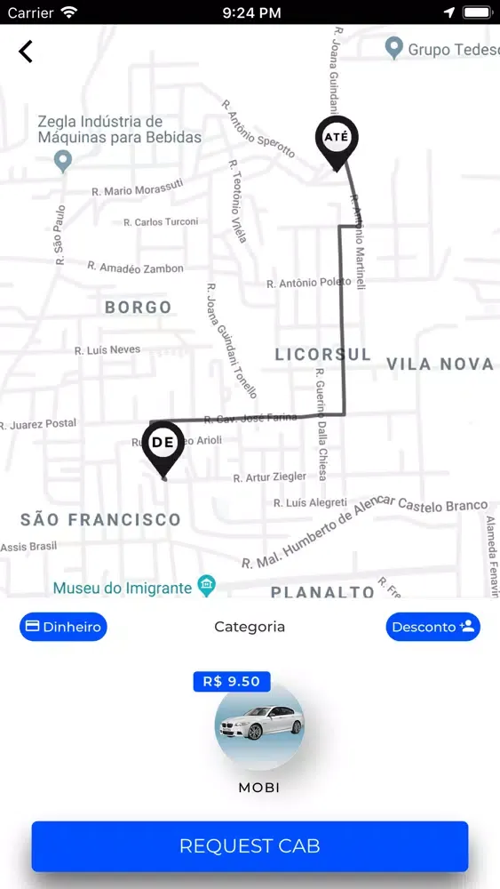 Capturas de tela do MOBI Bento