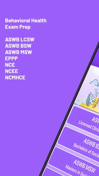Behavioral Health, EPPP, ASWB スクリーンショット