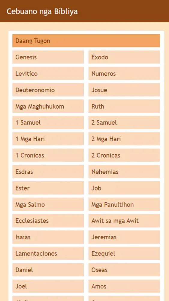 Cebuano and English Bible Screenshots