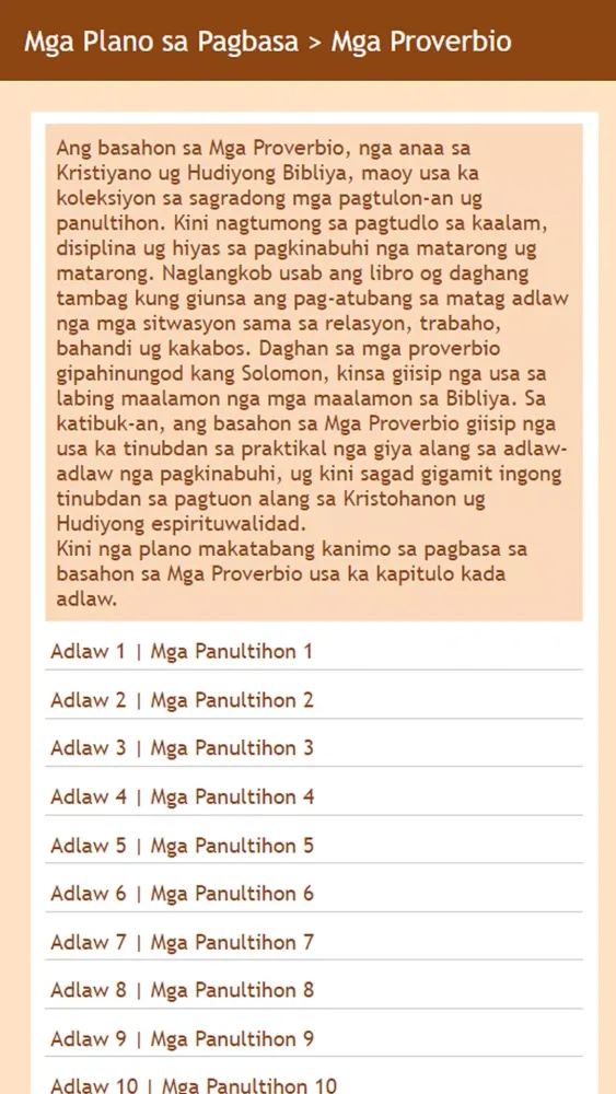 Cebuano and English Bible Screenshots