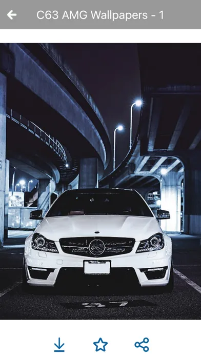 HD Car Wallpapers - Mercedes C63 Edition應用截圖