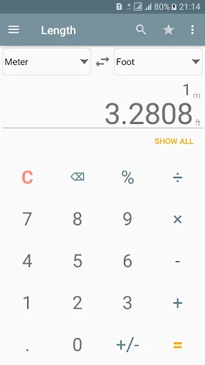 Unit Converter Screenshots