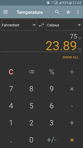 Unit Converter Screenshots