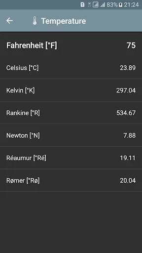 Unit Converter Screenshots