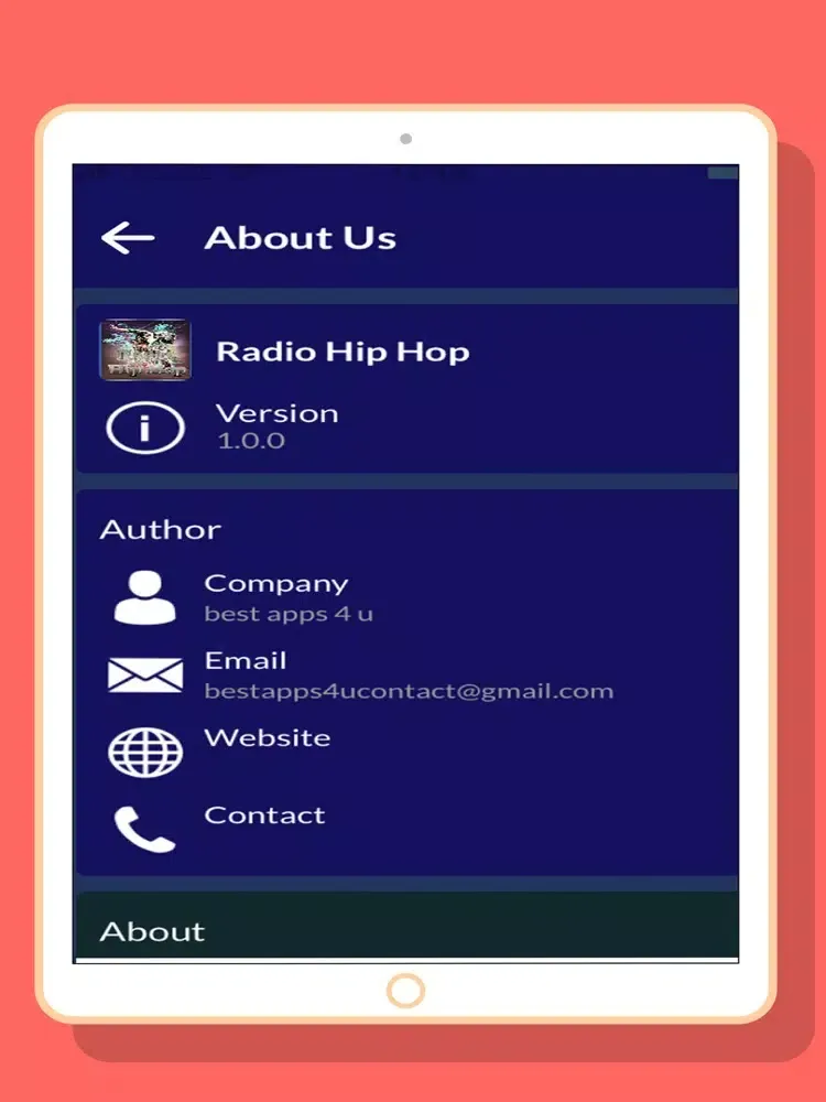 Скриншоты Radio Hip Hop Online iPad 