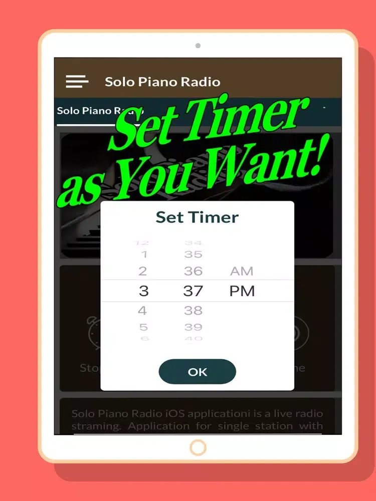 Solo Piano Radio Station iPad  স্ক্রিনশট