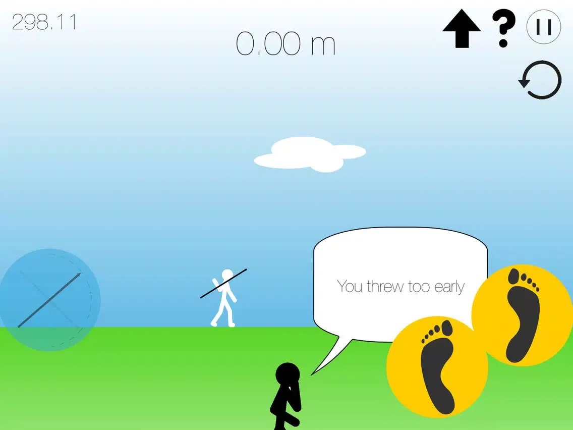 Tangkapan layar Stickman Javelin Games iPad 