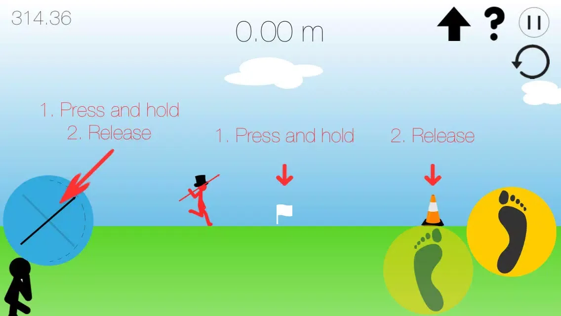 Tangkapan layar Stickman Javelin Games