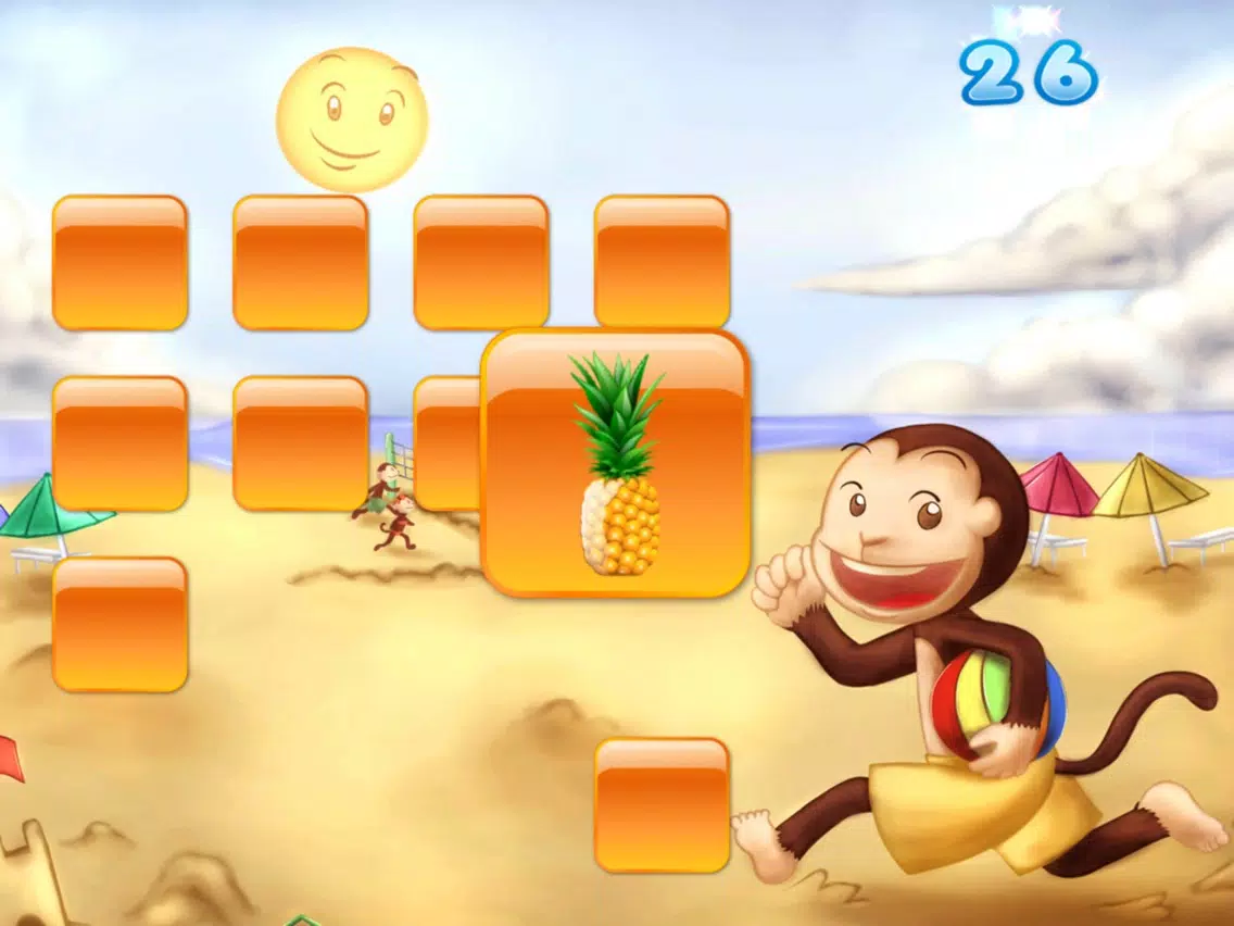Matching Monkey Game: Matching Pairs for Kids - Touch, Listen, and See Pictures iPad 应用截图