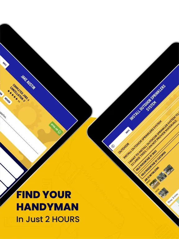 BAAS Handyman app iPad  Screenshots