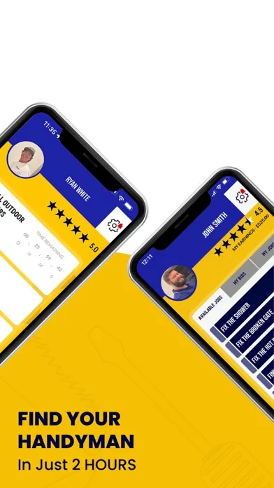 BAAS Handyman app Screenshots