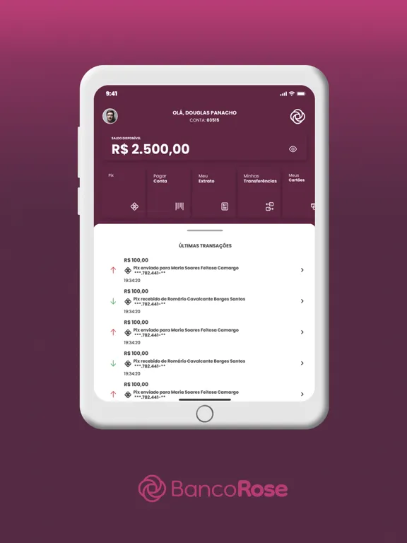 Banco Rose iPad  Screenshots